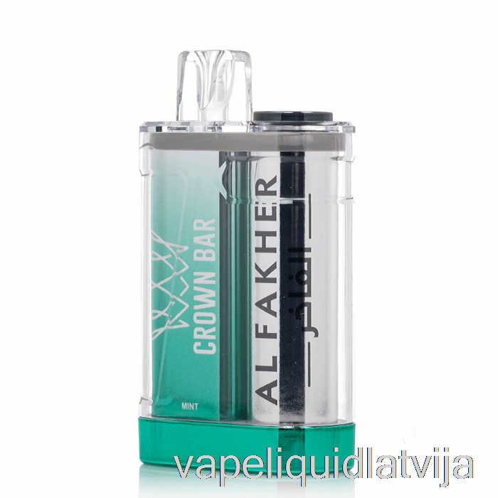 Al Fakher Crown Bar Crystal 9000 Vienreizējās Lietošanas Piparmētru Vape šķidrums